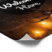 Poster Trick ou Traitements Bienvenue ici Halloween Éffra (Coin)