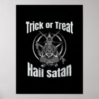 Trick ou traiter la grêle Satan Pentagram Chèvre
