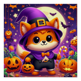 Poster Trick ou Treat Fox