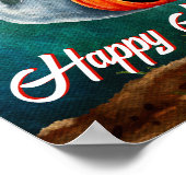 Poster Trick ou Treat, les fantômes sont doux Halloween h (Coin)