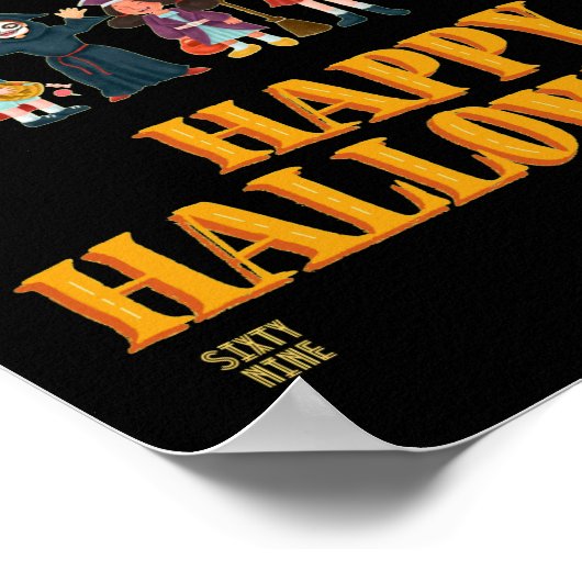 Poster "TRICK OU TRER" drôle (Coin)