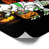 Poster Trick Rawr Treat Halloween Dinosaur T Rex Citrouil (Coin)