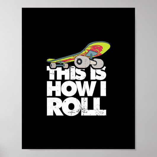 Poster Tricks de half-pipe de skateboard - Skateb Sports  (Devant)