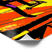 Poster Tricks de scooter volant - Cavalier de scooter stu (Coin)