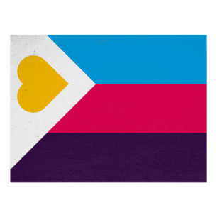 Poster Tricolore polyamoire