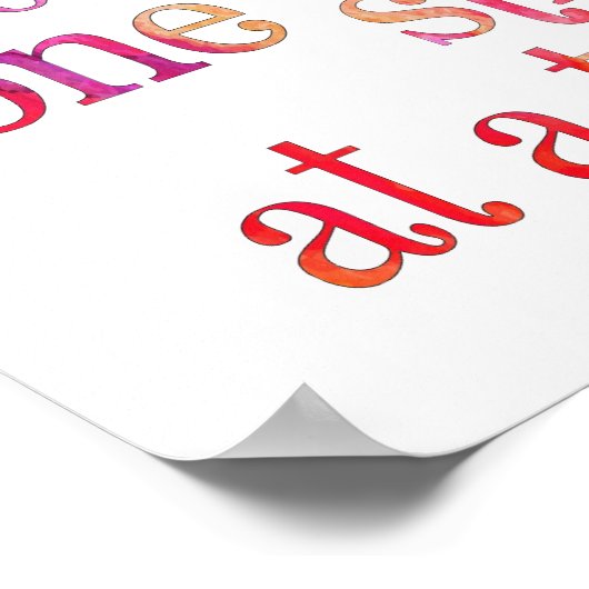 Poster Tricot à coudre (Coin)