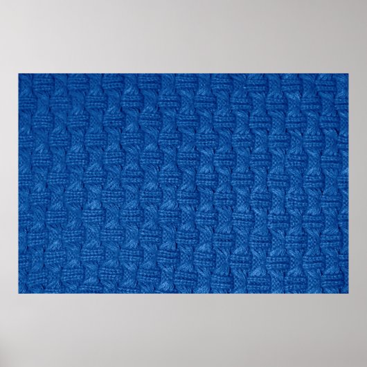 Poster Tricot de texture. Bleu pullover. ma en tissu moti (Devant)