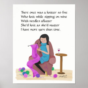 Poster Tricot Limerick ~ Plus de fils que le temps