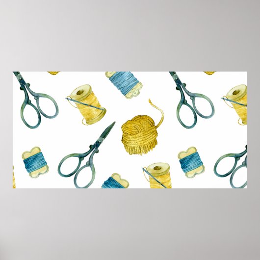 Poster Tricot motif sans faille (Devant)