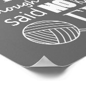 Poster Tricot ・ Pas Suffisamment D'Artisanat En Fil {Dark (Coin)