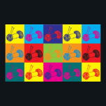 Poster Tricot Pop Art<br><div class="desc">Tricot Pop Art. Si le Tricot est votre passe-temps, votre profession ou votre obsession, montrez-le avec de grands t-shirts, des tasses, des autocollants et plus encore. Ce sont aussi de grands cadeaux pour les autres fans de Tricot !</div>