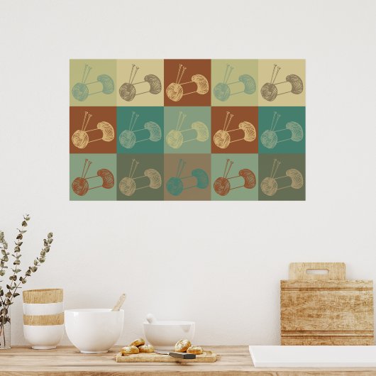 Poster Tricot Pop Art (Cuisine)