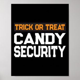 Poster Tricoter Ou Traiter Candy Sécurité Maman Papa Hall