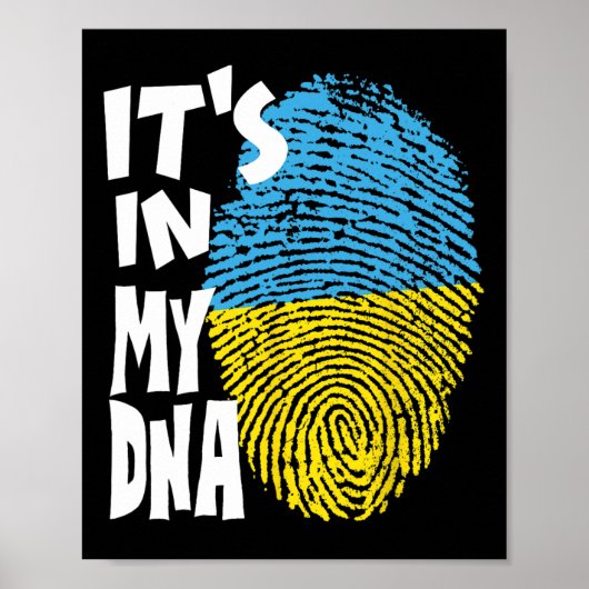 Poster Trident d'Ukraine Drapeau de l'Ukraine Drapeau ukr (Devant)