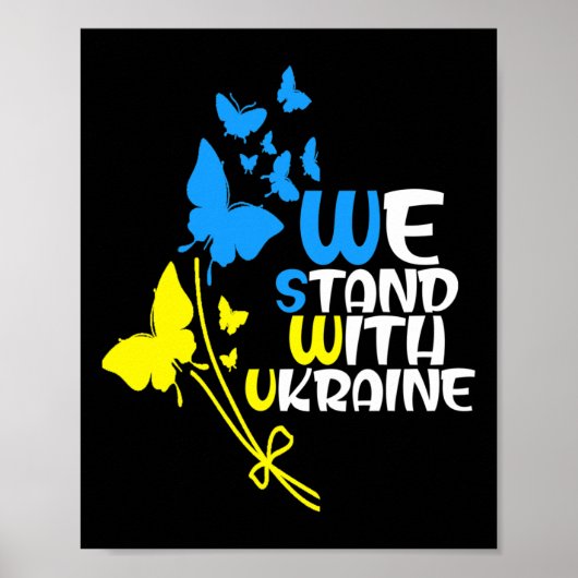 Poster Trident d'Ukraine Drapeau d'Ukraine Drapeau ukrain (Devant)