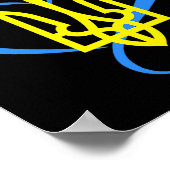 Poster Trident Ukraine Drapeau Ukraine Drapeau Ukrainien (Coin)