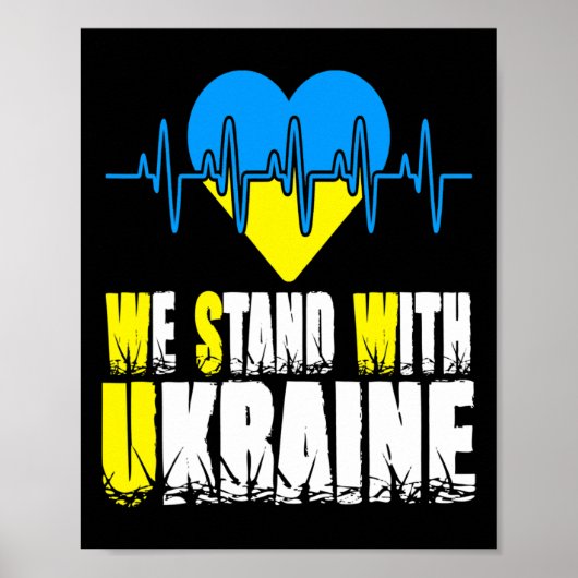 Poster Trident Ukraine Drapeau Ukraine Drapeau Ukrainien (Devant)