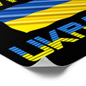 Poster Trident Ukraine Drapeau ukrainien Drapeau ukrainie (Coin)