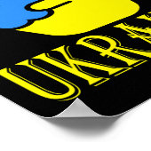 Poster Trident ukrainien Drapeau ukrainien Drapeau ukrain (Coin)