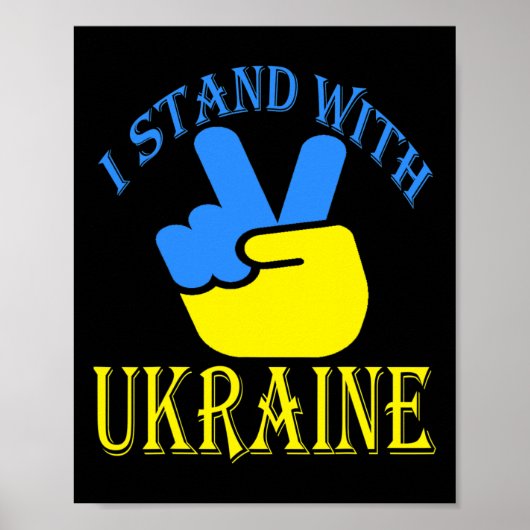 Poster Trident ukrainien Drapeau ukrainien Drapeau ukrain (Devant)