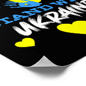 Poster Trident ukrainien Drapeau ukrainien Drapeau ukrain (Coin)