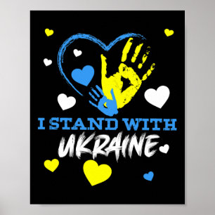 Poster Trident ukrainien Drapeau ukrainien Drapeau ukrain
