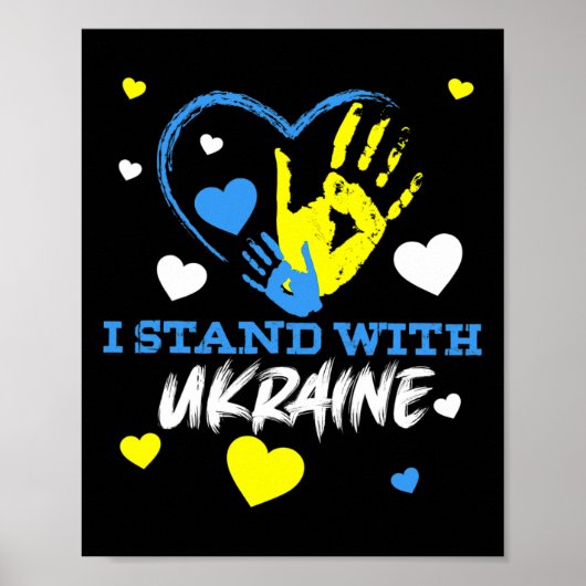 Poster Trident ukrainien Drapeau ukrainien Drapeau ukrain (Devant)