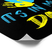 Poster Trident ukrainien Drapeau ukrainien Drapeau ukrain (Coin)