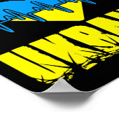 Poster Trident ukrainien Drapeau ukrainien Drapeau ukrain (Coin)