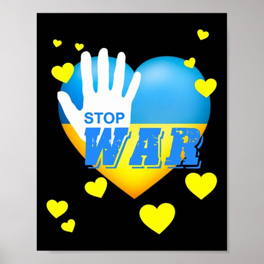 Poster Trident ukrainien Drapeau ukrainien Drapeau ukrain (Devant)