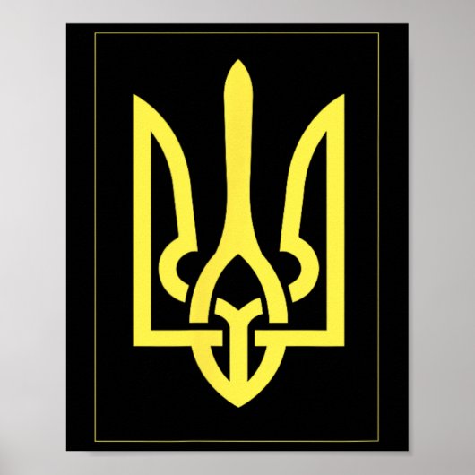 Poster Trident ukrainien Ukraine  (Devant)