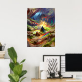 Poster Trier Balls Art - Psychedelic Mind Cave (Bureau à domicile)