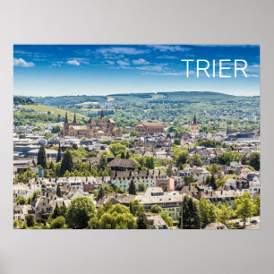 Poster Trier Cityscape Panorama Moselle Allemagne Souveni