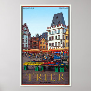 Poster Trier - Hauptmarkt
