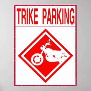 Poster Trike Parking Only
