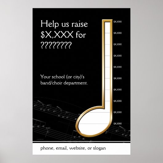 Poster Trimestre Note Musique (Devant)