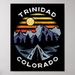 Poster Trinidad Colorado Montagnes Vacances Camping Souve