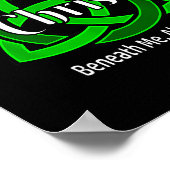 Poster Trinité celtique Kno Prière de saint Patrick chrét (Coin)
