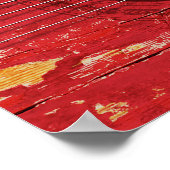 Poster Trinité-et-Tobago Drapeau sur la vieille guitare a (Coin)