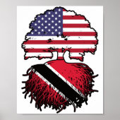 Poster Trinité-et-Tobago Trinidadien American USA Tree (Devant)