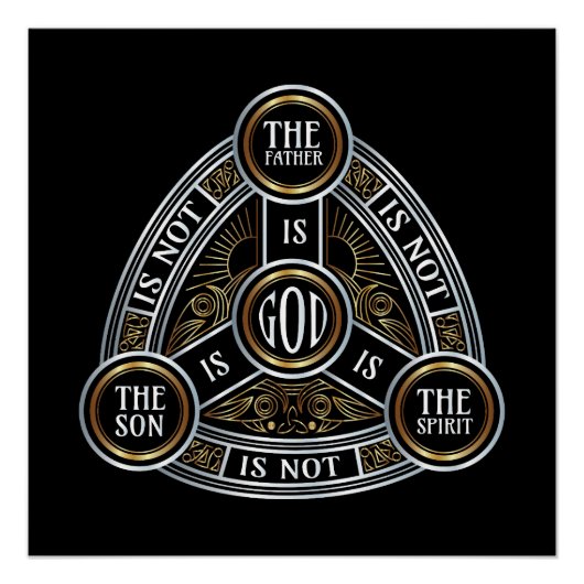 Poster Trinité Le Père, Le Fils Et Le Saint-Esprit (Devant)