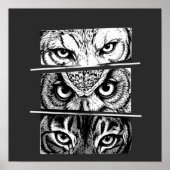 Poster Trinité Loup Aigle Tigre (Devant)