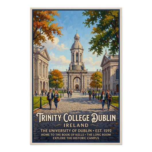 Poster Trinity College Dublin  (Devant)