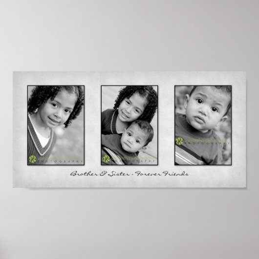 Poster Trio 10x20 Modèle photo (Devant)