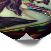 Poster Trio Cheval Carrousel Fiery (Coin)