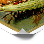 Poster Trio Citrouille Halloween Jack-o-Lantern (Coin)