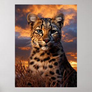 Poster Trio d'affiches de prédateurs de la nature sauvage