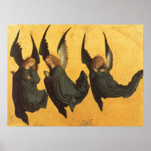 Poster Trio d'anges de la Renaissance par Maître du Livre
