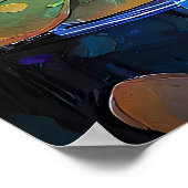 Poster Trio de fleurs de lotus lumineuses (Coin)