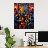 Poster Trio de jazz (Bureau à domicile)